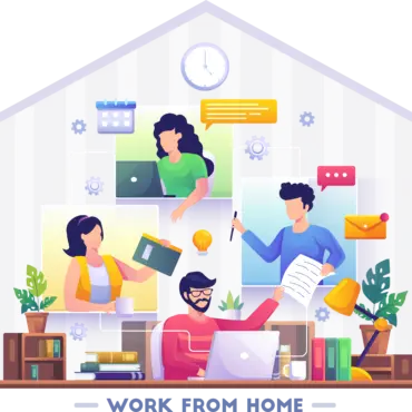 Work From Home 4 Illustration - Agnytemp